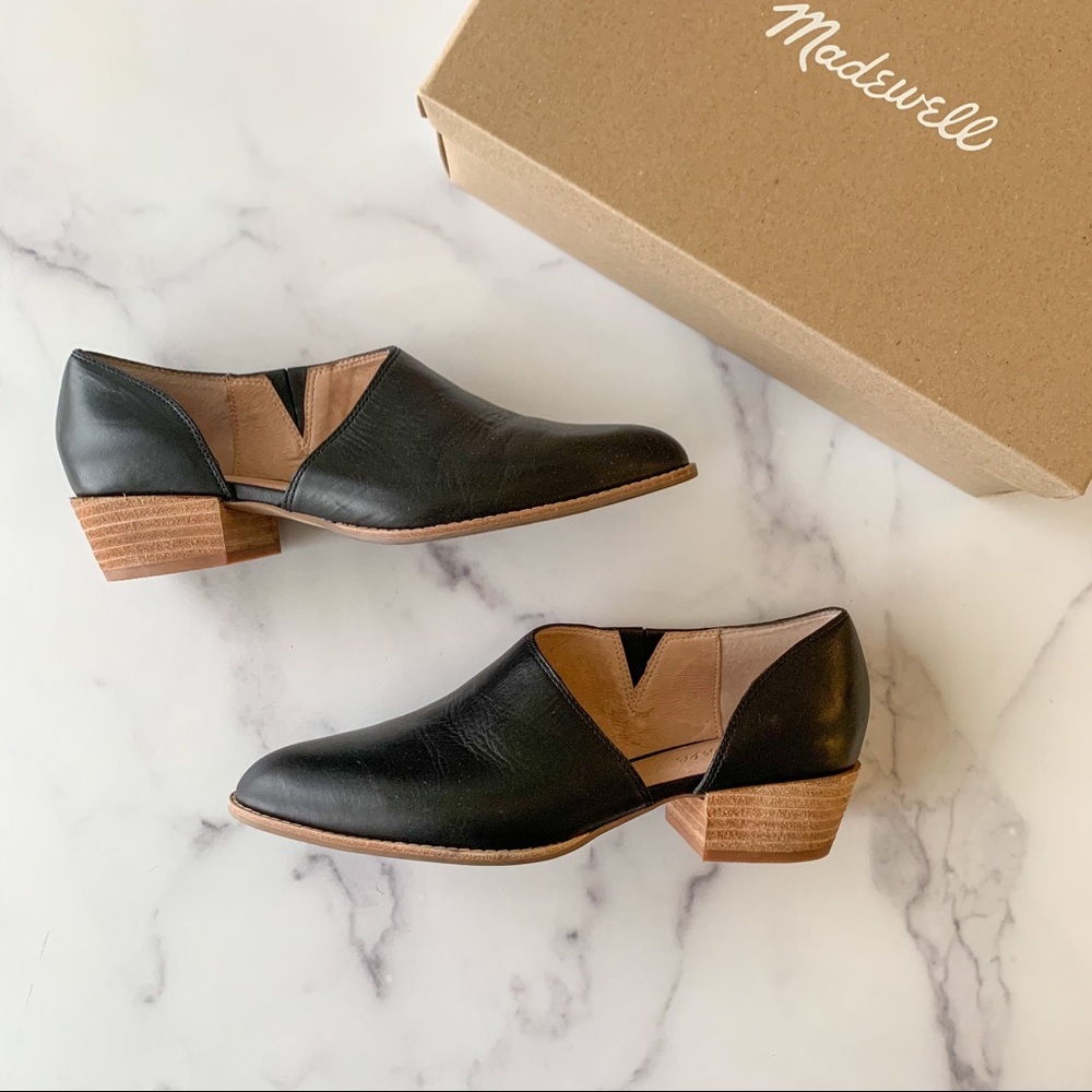 Madewell Asymmetrical Lucie Leather Bootie 9.5